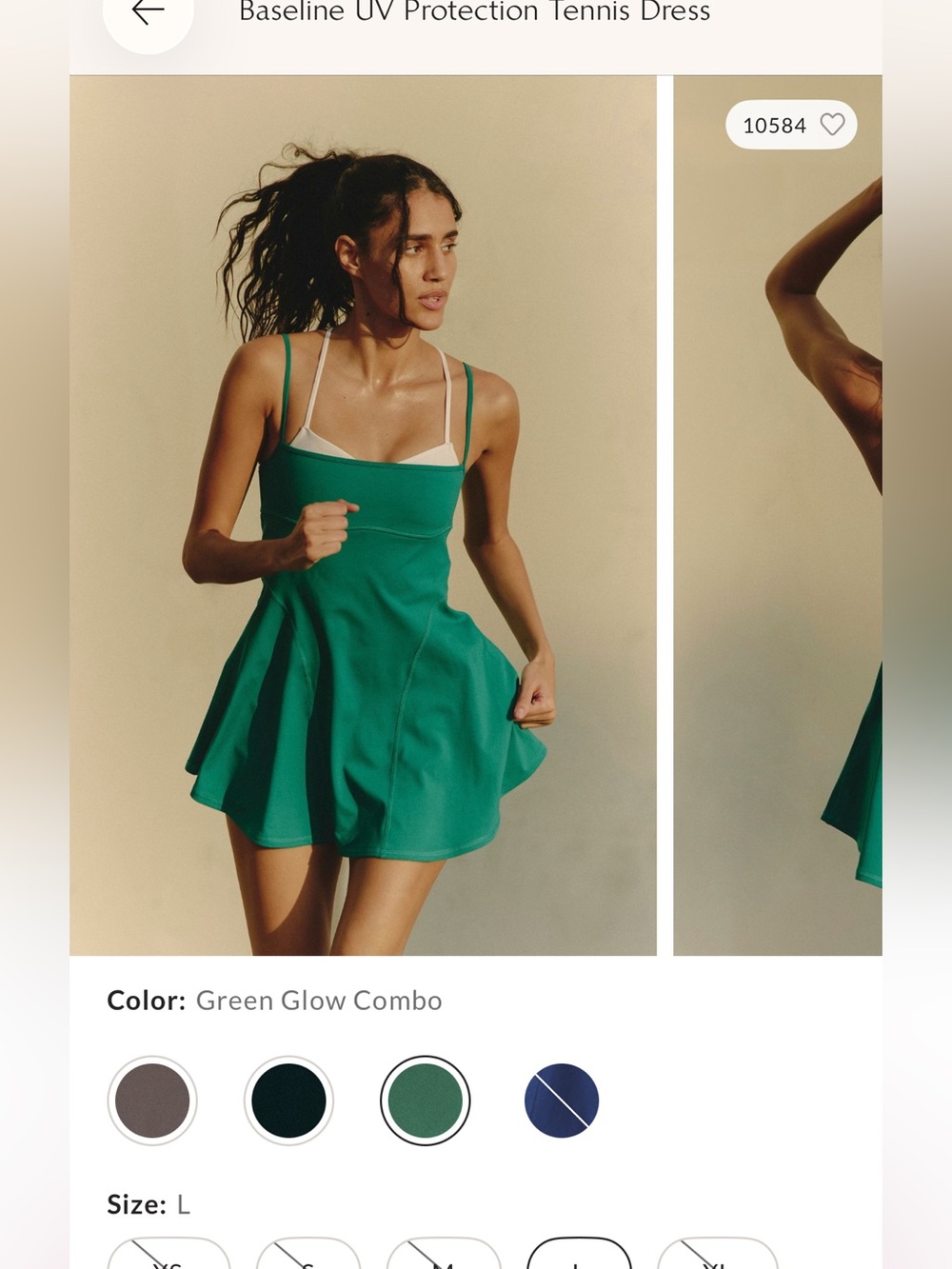 FP Movement by Free People Baseline Dress in Green Glow Combo